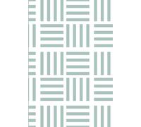Lined Notebook | Sage Green Basketweave Pattern | 6" x 9" | Perfect for Journaling, Note Taking & Writing