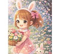 Lined Notebook - Spring Bunny Garden: Cute spring journal for notes, lists, and everyday writing