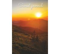 Lined Notebook: Sunset Landscape Cover | 6x9 in | 100 Pages