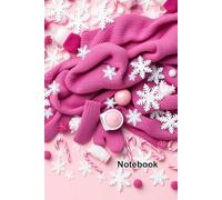 Lined Notebook: Wide Ruled Paper with Cozy Pink Winter Wonderland Design - 120 Pages 6x9: Festive Holiday Journal for Girls and Teens