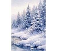 Lined Notebook : Winter Forest Cover: College Ruled Pages for Notes, Journaling, School, Work, and Daily Writing