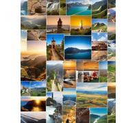 lined notebook with a cyclist motif on the cover