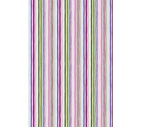 Lined Notebook with Berry-Colored Stripes: 6x9" Lined Notebook with a Rainbow of Stripes of Pink, Green, and Blue