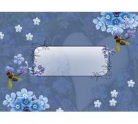 Lined notebook with decorative margins and a window for drawings: Inspired by nature, this notebook is perfect for practicing calligraphy or taking everyday notes.