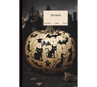 Lined Notebook with pumpkin cover: Journal perfect for any lovers of all things spooky
