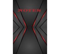 Lined Red&Black Notebook: for Women Men, Journals for Oilefield,Nurses,Writing,Travel,Business,Work & School, 80Pages, (4.75 inches x 7.5inches) Paperback| Note Taking