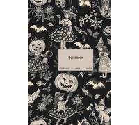 Lined Vintage Notebook: Journal with Halloween cover perfect for lovers of all things spooky