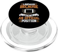 Lineman Because Brickwall Isn'T An - American Football PopSockets PopGrip para MagSafe
