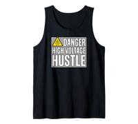 Lineman Danger High Voltage Hustle Electrical Work Camiseta sin Mangas