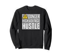 Lineman Danger High Voltage Hustle Electrical Work Sudadera
