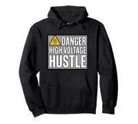 Lineman Danger High Voltage Hustle Electrical Work Sudadera con Capucha