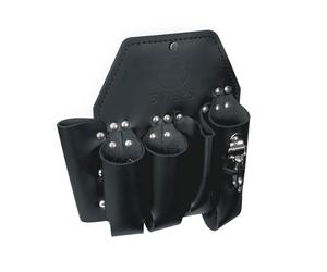 Lineman Klein Tools 5118P5 - Bolsa para Herramientas, 5 Bolsillos y Broche para Cuchillos, Piel Duradera, 25 x 28 cm