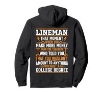Lineman More Money Than Teachers Diseño Divertido Sudadera con Capucha
