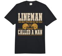 Lineman The Only Position Called A Man Football Player Comfort Colors Adult Heavyweight T-Shirt