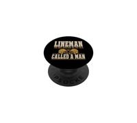 Lineman The Only Position Called A Man Football Player PopSockets PopGrip Adhesivo