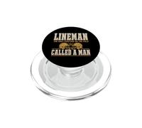 Lineman The Only Position Called A Man Football Player PopSockets PopGrip para MagSafe