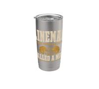 Lineman The Only Position Called A Man Football Player Vaso térmico de acero inoxidable de doble pared