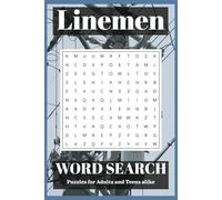 Linemen Word Search Book: Word Searches with Easy to Read Print about Linemen, Tools, Electricity and More | 6x9 inches, 110 pages | 50+ Puzzles ... Gift for Vacations, Holidays and Free Times