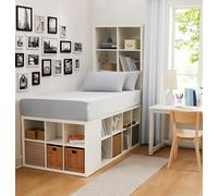 Linen Closet Cotton Rich - Juego de sábanas para Dormitorio Individual/Individual XL con Bolsillo Adicional para teléfono, Incluye Dos sábanas bajeras y Dos Fundas de Almohada, se Adapta a colchones