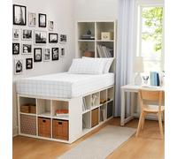 Linen Closet Juego de sábanas de algodón para Dormitorio Individual/Individual XL con Bolsillo Adicional para teléfono, Incluye Dos sábanas bajeras y Dos Fundas de Almohada, se Adapta a colchones de