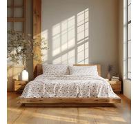 Linen Closet Juego de sábanas de percal 100% algodón de 160 g/m², tamaño Queen, Whimsical Parade