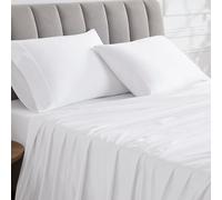 Linen Closet Luxury Cotton - Juego de 2 Fundas de Almohada estándar de algodón Egipcio de 1000 Hilos, Color Blanco ártico