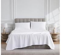 Linen Closet Luxury Cotton - Juego de sábanas de algodón Egipcio de 1000 Hilos, 4 Piezas, tamaño King, Color Blanco ártico