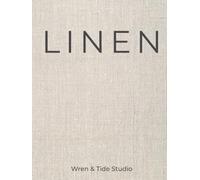 Linen: Neutral Coffee Table Book | Designer Hardcover with Lined Pages for Organic Home Styling: Coastal Aesthetic | Warm Earthy Accent for Shelf Display & Journaling | 370 Ruled | Cream Paper