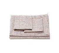 LinenMe Juego de Toallas de ba?o de Lino en Color Cereza Modelo Brittany, 2 Toalla Grande y 2 Toallas, Hecho en Europa, Ropa de baño, Ropa de Cama Europea, Lavado a máquina, Super Absorbente