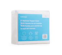 Linenspa Funda de colchón de Espuma viscoelástica de 2 Pulgadas, Mantiene el cubrecolchón Limpio y Seguro, Lavable a máquina, Antideslizante, Transpirable