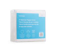 Linenspa Funda de colchón Individual XL de 3 Pulgadas, Lavable a máquina, Transpirable, Antideslizante con Cremallera
