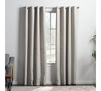 Linenspa Juego de 2 Paneles de Cortinas Opacas de 85%; Cortinas Blancas de 84 Pulgadas de Longitud; Aislamiento térmico, reducción de Ruido