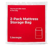 Linenspa LS02QQMB - Bolsa de colchón para mudanza y Almacenamiento, tamaño Queen, Transparente