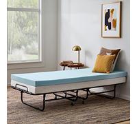 LINENSPA Memory Foam Mattress Topper - 3 Inch Gel Infused Memory Foam - Plush Feel - Cooling and Pressure Relieving - CertiPUR Certified - Dorm Room Essentials - Small Single Size