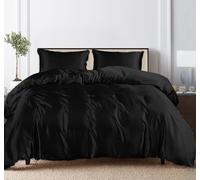 LINENWALAS Juego de funda de edredón tamaño Super King, juego de funda de edredón de seda de eucalipto Tencel 100%, más suave que el algodón egipcio, juego de ropa de cama natural que absorbe la