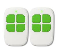 LINEOPS - 2 mandos a distancia para puerta compatible con SCS Sentinel AAM0085 AAM0084, AAM0049 ControlGate 433 Mhz - Pilas incluidas - Garantía de 3 años - Verde x2