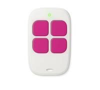 LINEOPS AAM0084, control remoto de puerta de 4 canales, compatible con SCS Sentinel AAM0085 AAM0094, frecuencia de emisión 433,92 MHz, ControlGate Fuschia - Baterías incluidas - Garantía de 3 años