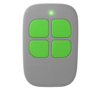LINEOPS - Mando a distancia para puerta de pitido compatible con SCS Sentinel AAM0085, AAM0084, AAM0094 ControlGate 433 MHz, pilas incluidas, 3 años, color gris/verde x1