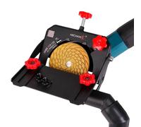 Liner 115-125 - Riel guía para amoladora angular - Accesorio para lijado preciso de bordes de azulejos y cerámica - Bordes perfectos, sin polvo con conector de aspiradora, apto para 115 mm y 125 mm