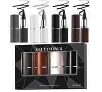 Liner de de larga duración, delineador de líquido seco rápido,Bolígrafo de impermeable mate - 4 colores Cosméticos de niñas portátiles, maquillaje fácil de aplicar para la vida diaria, boda, baile de