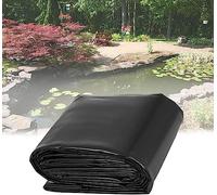 Liner de estanque de HDPE negro 2x3m 3.5x6m 5x5m 6x8m 7.5x10m 10x10m 12x15m, forro de estanque flexible e impermeable, ideal para koi y piscinas de pescado fuentes y arroyos, 0.12 mm de espesor,