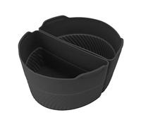 Liner de oler de olla de cocción lenta de silicona, 6 cuartos reutilizables Divisor de olla de cocción lenta Divisor Diviser Divisor para accesorios de cocina de olla de 6 cuartos (negro)