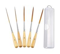 Liner Paint Brushes, Watercolor Detail Brushes, Fine Tip Paintbrushes, 5pcs | Long Fine Tip Paintbrush, 21.7x5x3cm, For Artists Beginners Hobbyists Professionals Students Teachers Home