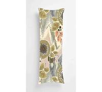 Lines Body Pillow Case Cover 70x90cm, Long Backrest Cushion Pillow Protector with Zipper, Decorative Bedding Pillowcase, Soft Body Pillow Cover for Couch Bedroom Leaf Textures
