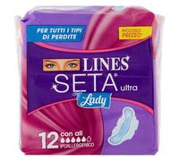 Lines Compresas de seda Ultra Lady - Paquete de 12 compresas