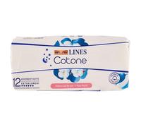 Lines Cotone Notte anatomico disteso extralungo 12 pz assorbenti