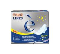 Lines E Absorbentes Lactifless Noche con Alas 9 uds