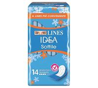 Lines Idea - Compresas anatómicas plegadas, paquete de 14 unidades