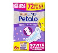 Lines Petalo - Compresas Ultra Día con alas, paquete de 72 unidades