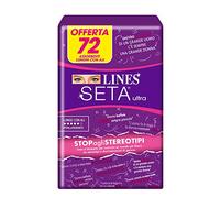 LINES Seda absorbente ultra larga con agujas, paquete de 72 unidades